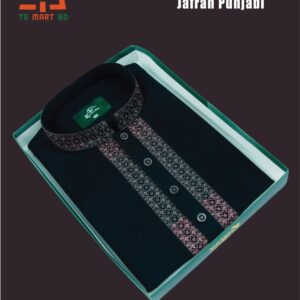 প্রিমিয়াম চায়না জাফরান ইস্টিস পাঞ্জাবি - Black, 40