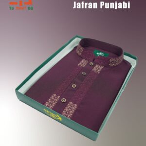 প্রিমিয়াম চায়না জাফরান ইস্টিস পাঞ্জাবি - Purple, 40